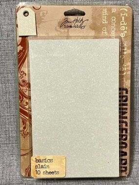 NEW Tim Holtz Idea-ology Grungeboard Basics Plain 10 Pack